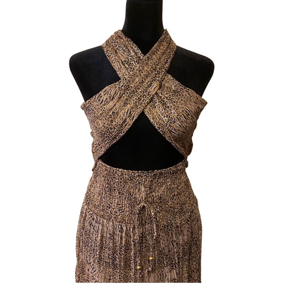 FashionNova Leopard 2 Piece Sheer Swim Cover Up Set Women’s - Size Large - Picture 6 of 16